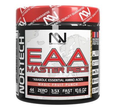 Nortech EAA Master Piece 300g 44 Servings – Tăng cơ bắp, phục hồi nhanh chóng EAA Nauy